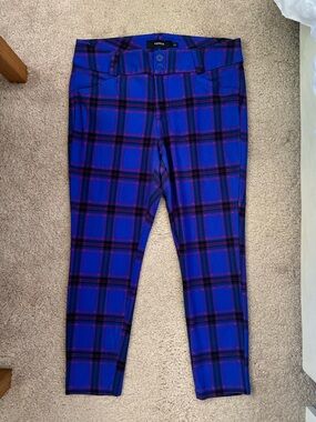 Torrid Plaid Skinny Pants Skater Punk Goth